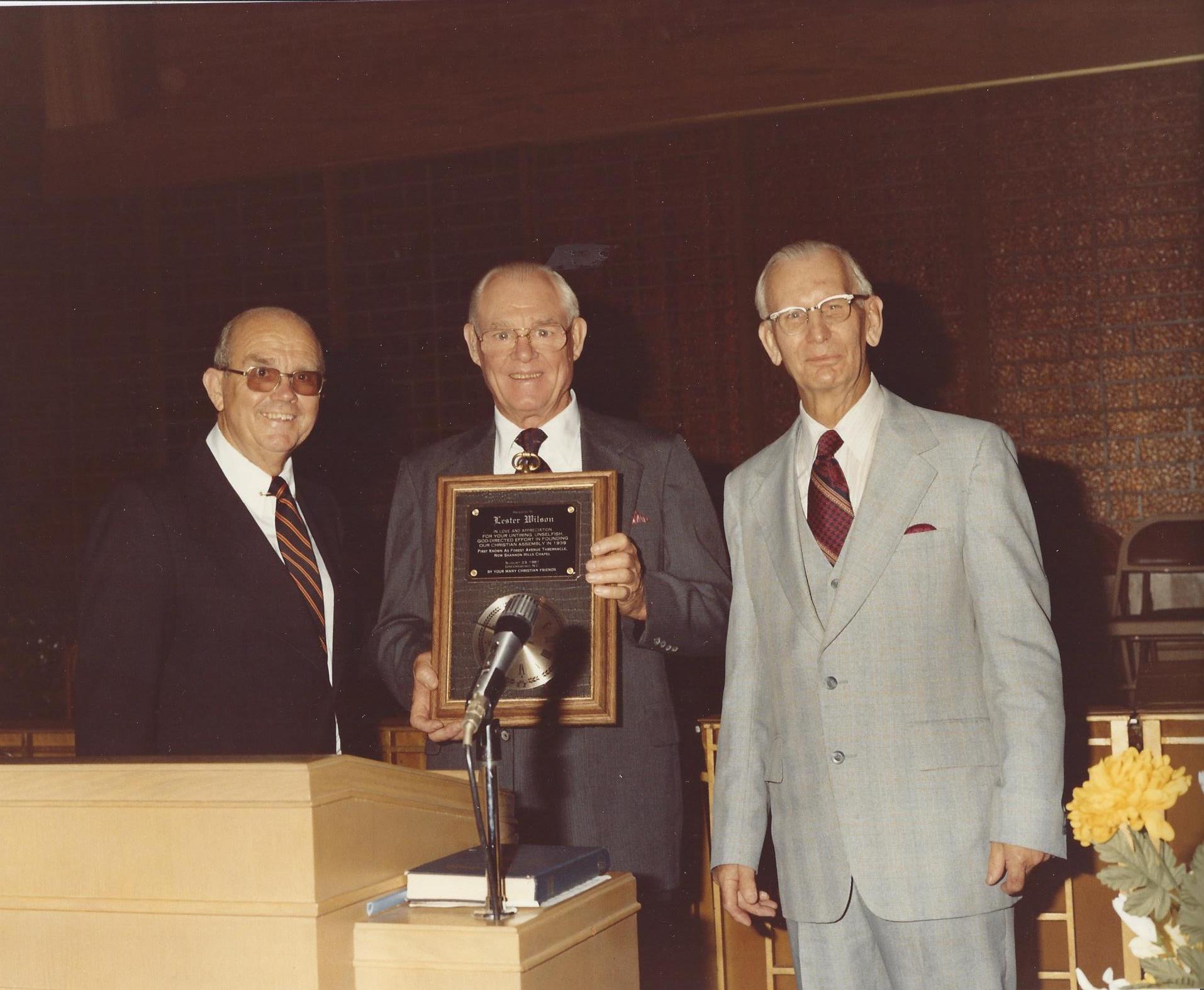 Dick Andrews, Lester Wilson and H.G. Mackay
